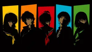 Five 1980s Delinquent Anime Girls