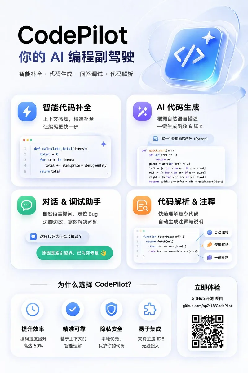 AI Coding Assistant Promo Infographic reference
