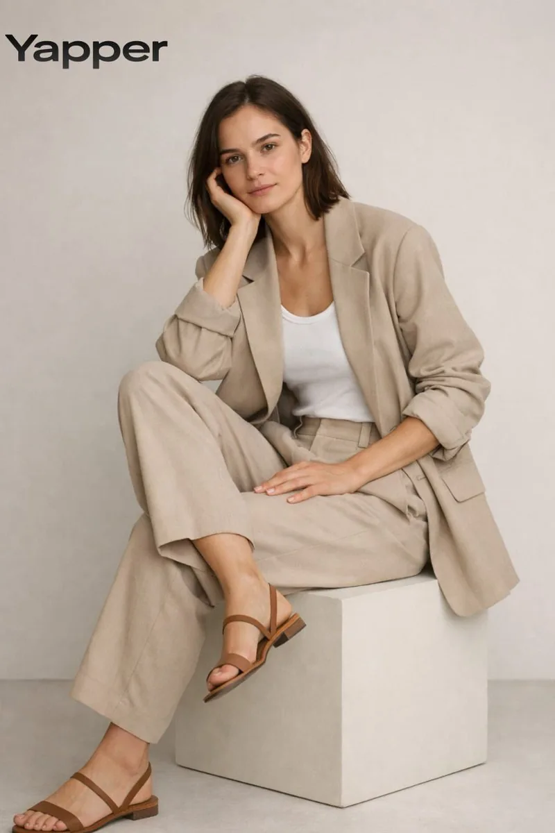 Minimalist Fashion Studio Portrait - Nano Banana Pro AI Prompt for Product Marketing reference