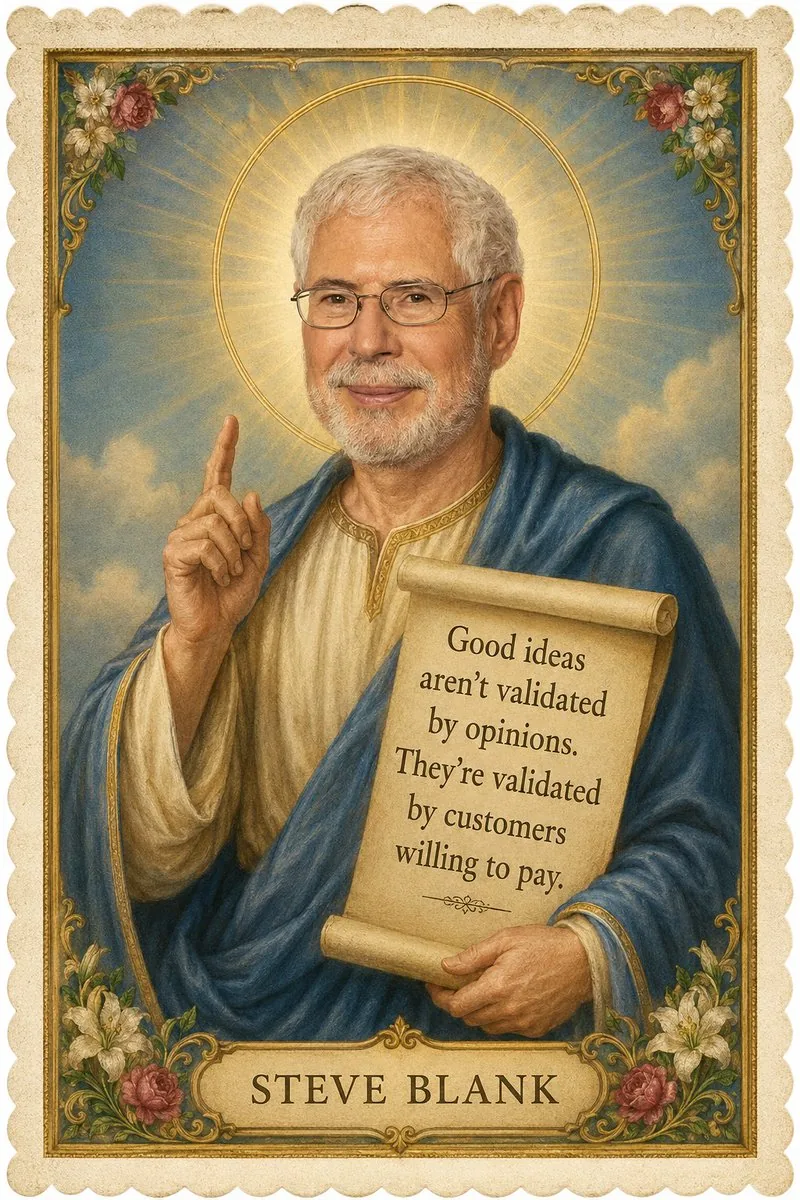 Vintage Saint Quote Card reference