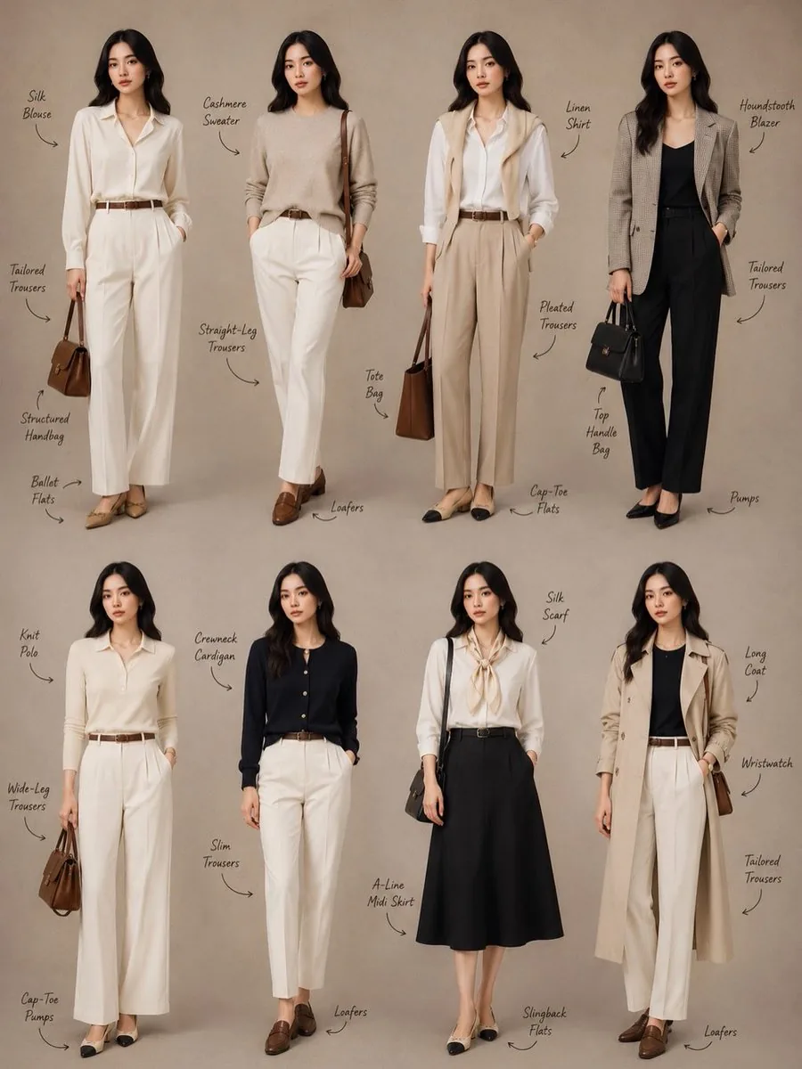 Minimalist Fashion Lookbook Collage reference