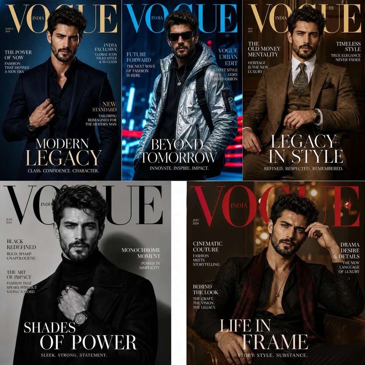 Fashion Magazine Consistency Prompt reference
