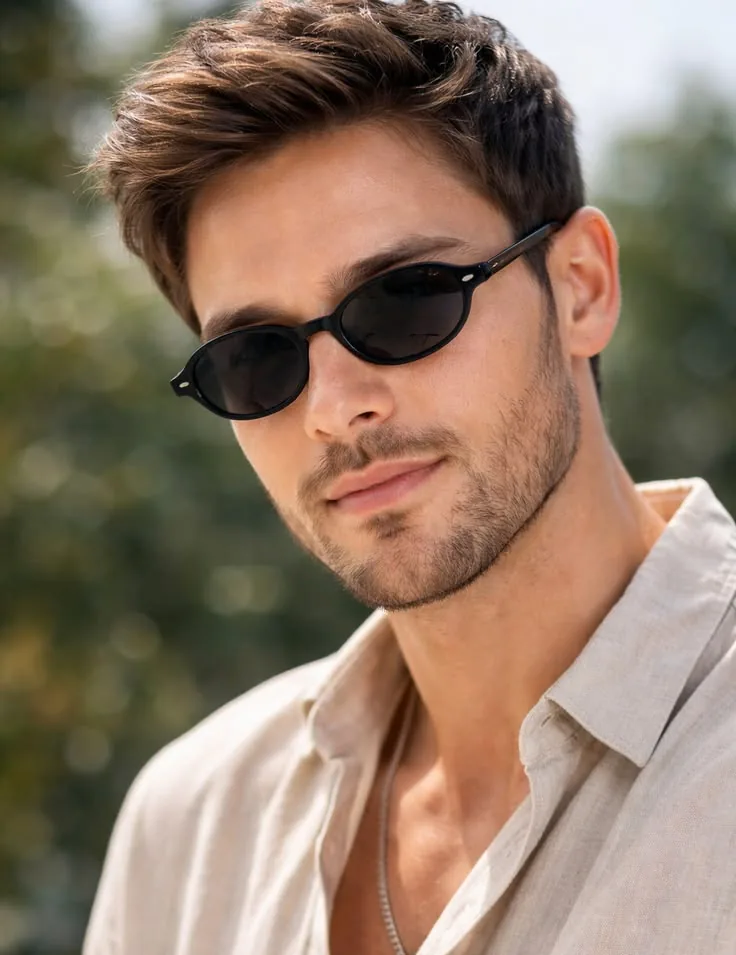 Golden Hour Male Fashion Portrait reference