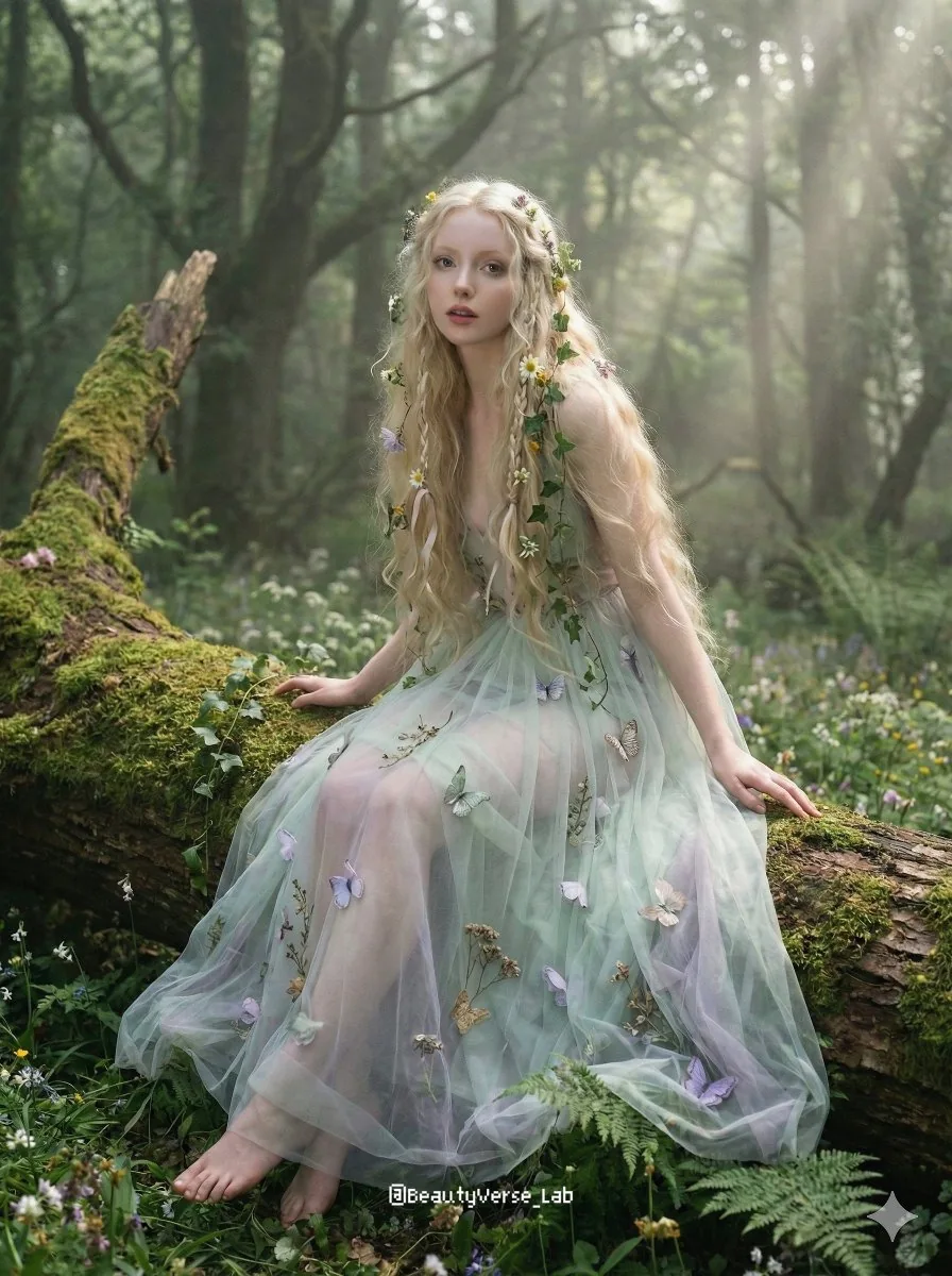 Dreamy Fairyland Forest Portrait - Nano Banana Pro AI Prompt for Product Marketing reference