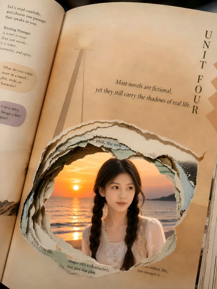 Torn Book Portal Portrait reference