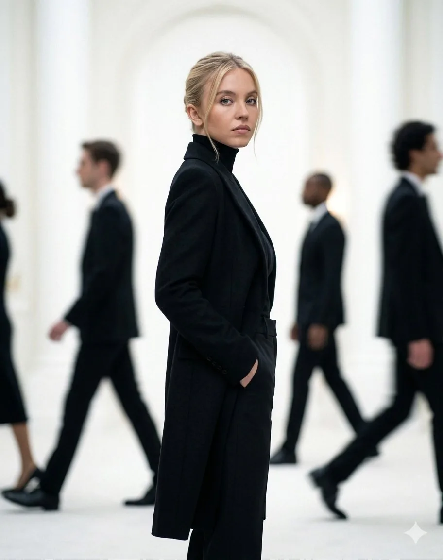Cinematic Motion Blur Fashion Portrait reference