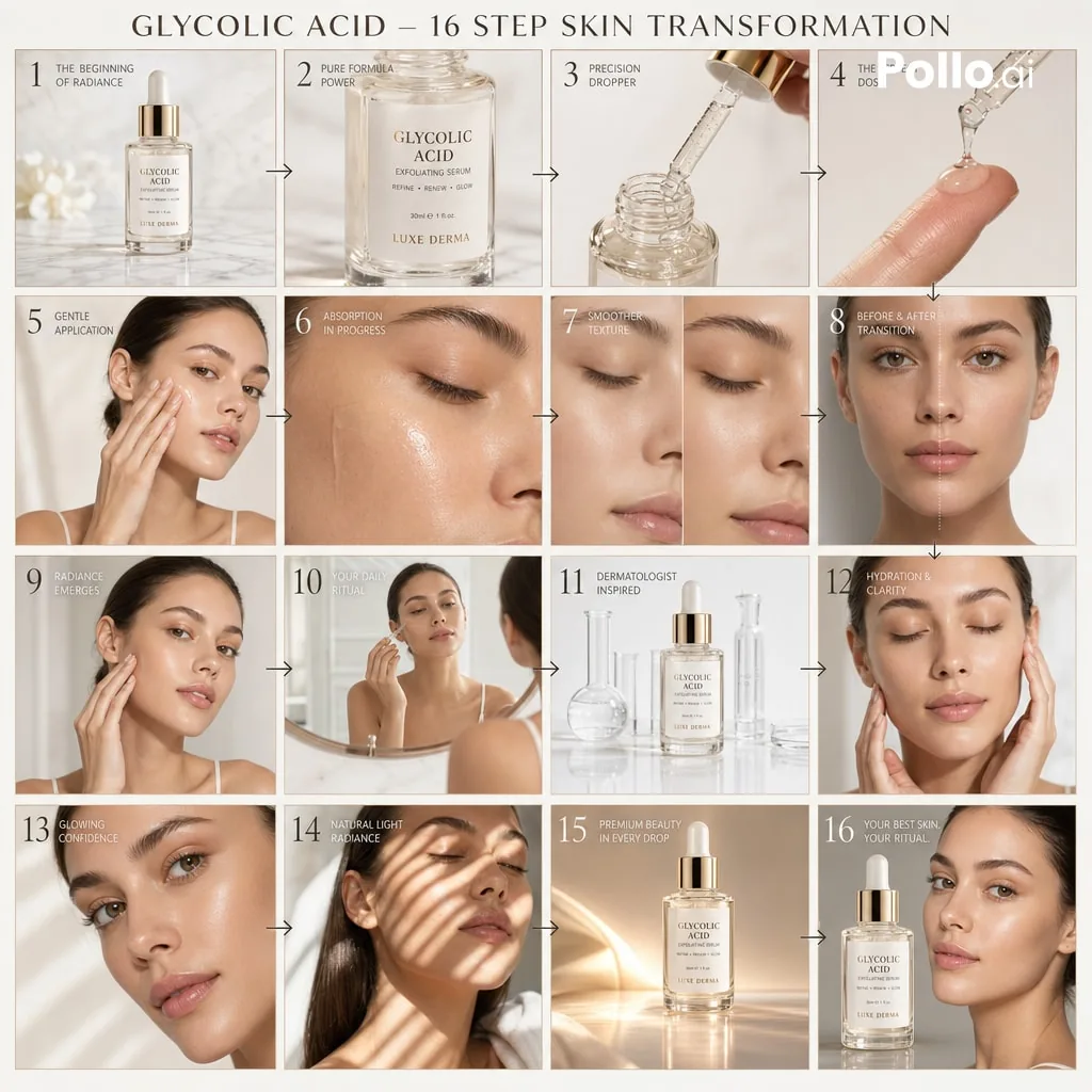 Luxury Skincare Ad Storyboard reference