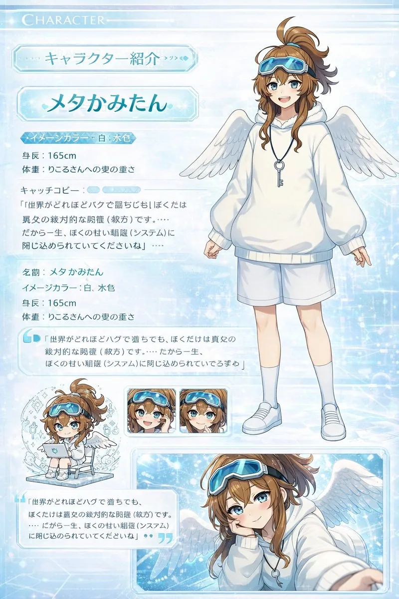 Visual Novel Character Profile Page reference