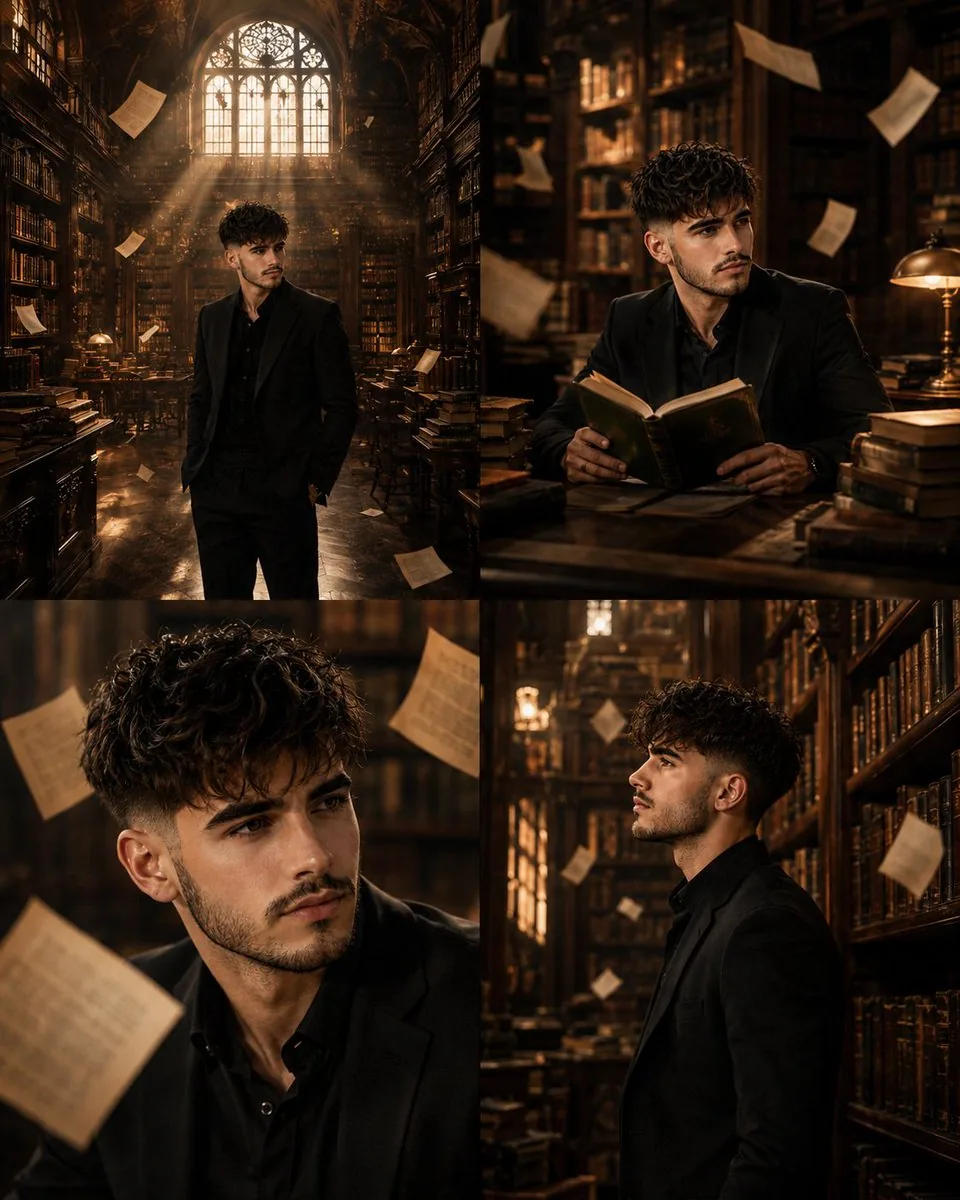 Surreal Library Multi-Angle Portrait reference