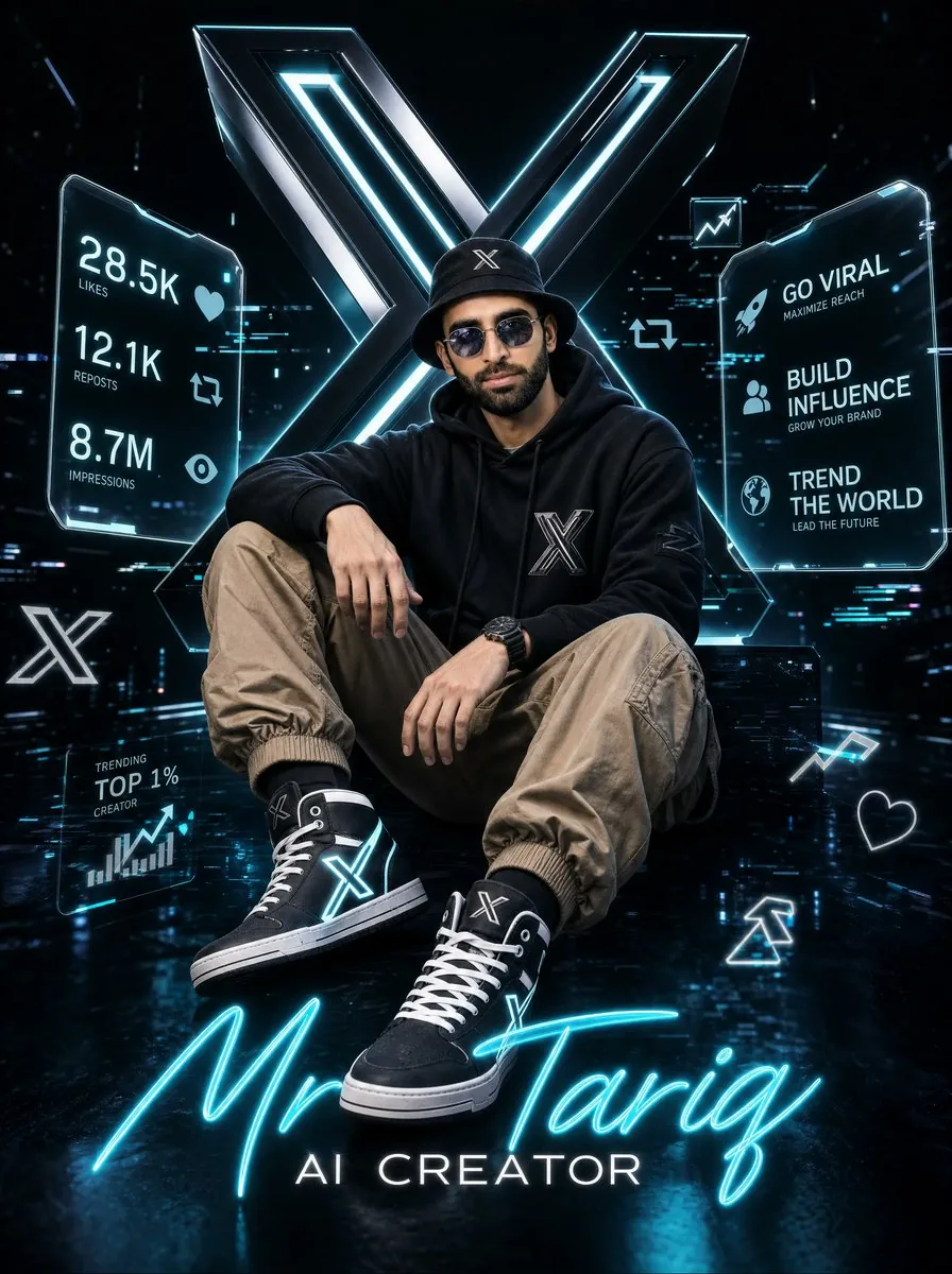 Futuristic AI Creator Poster reference