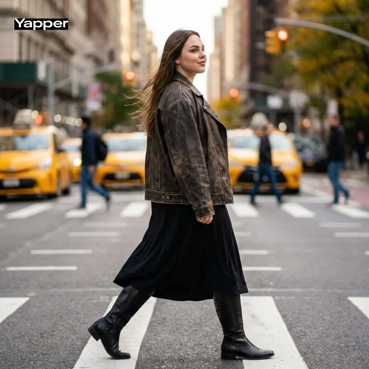 Cinematic Street Fashion Photography Prompt reference