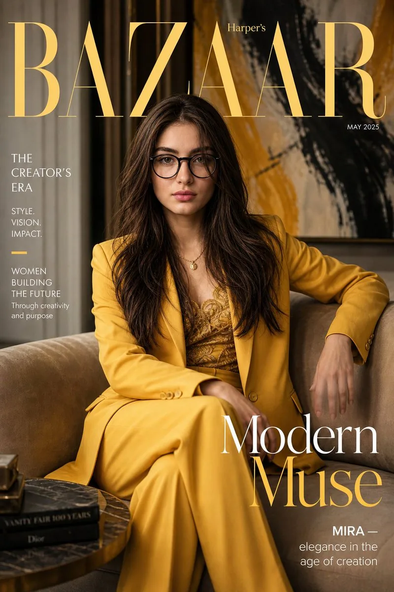 Harper’s Bazaar Magazine Cover reference