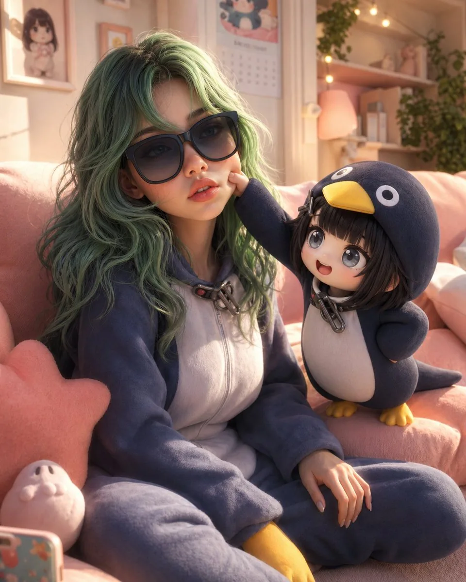 3D Animated Scene with Reference Matching reference