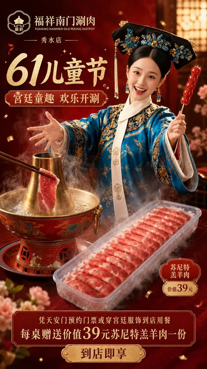 Chinese Hotpot Children’s Day Poster reference