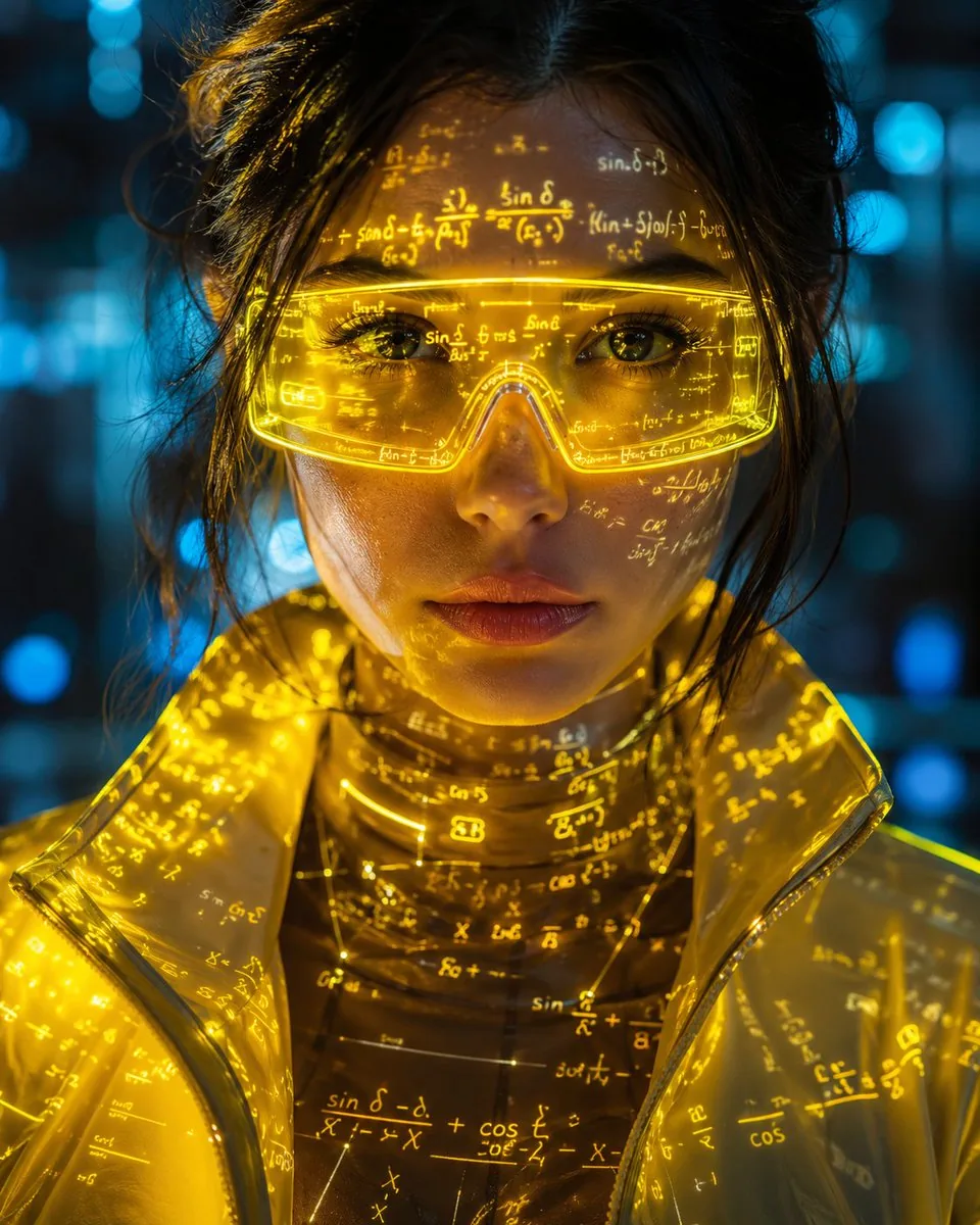 Cyber-Aesthetic Neon Portrait reference
