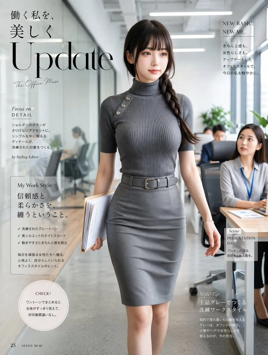 Office Fashion Magazine Cover reference