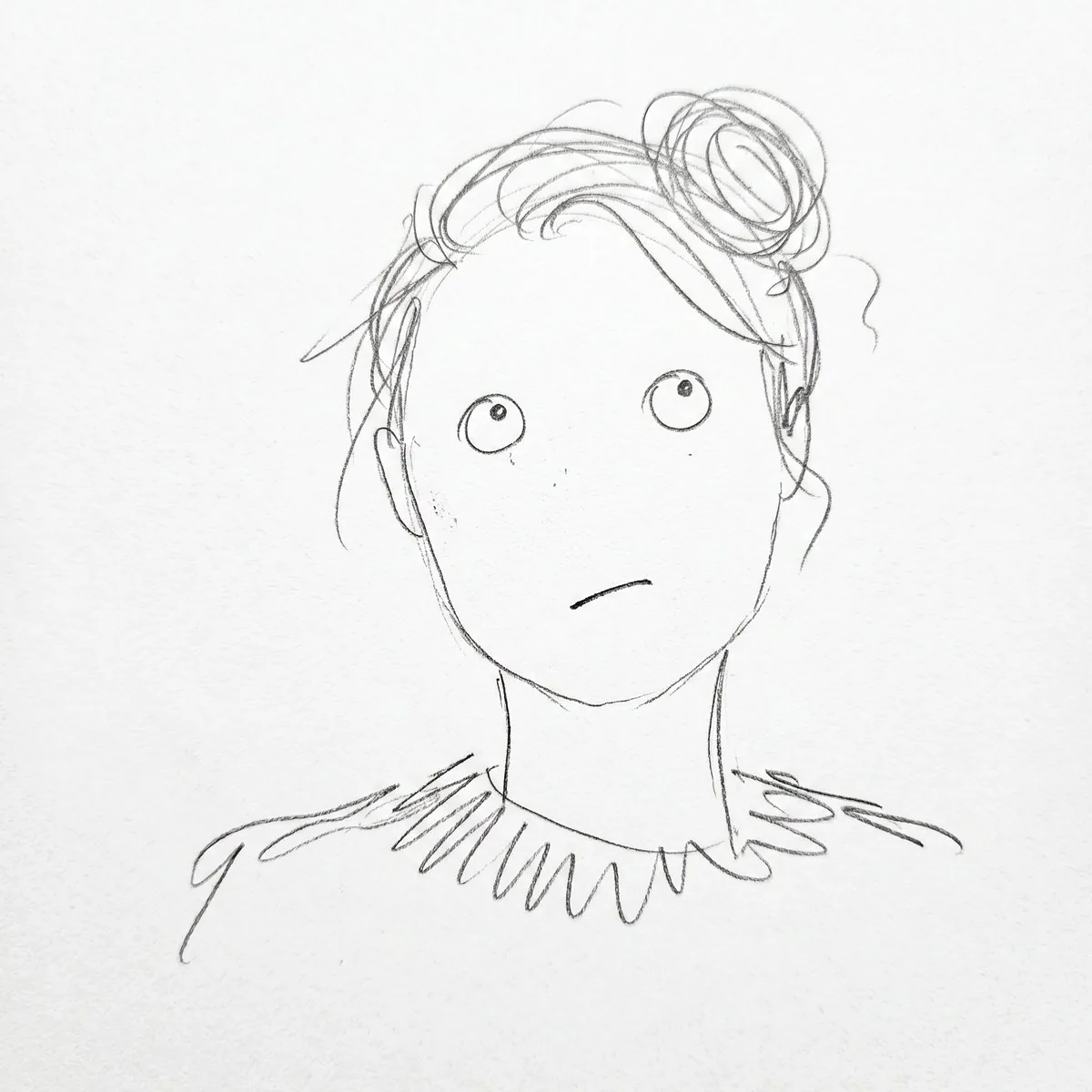 Minimalist Abstract Pencil Drawing reference