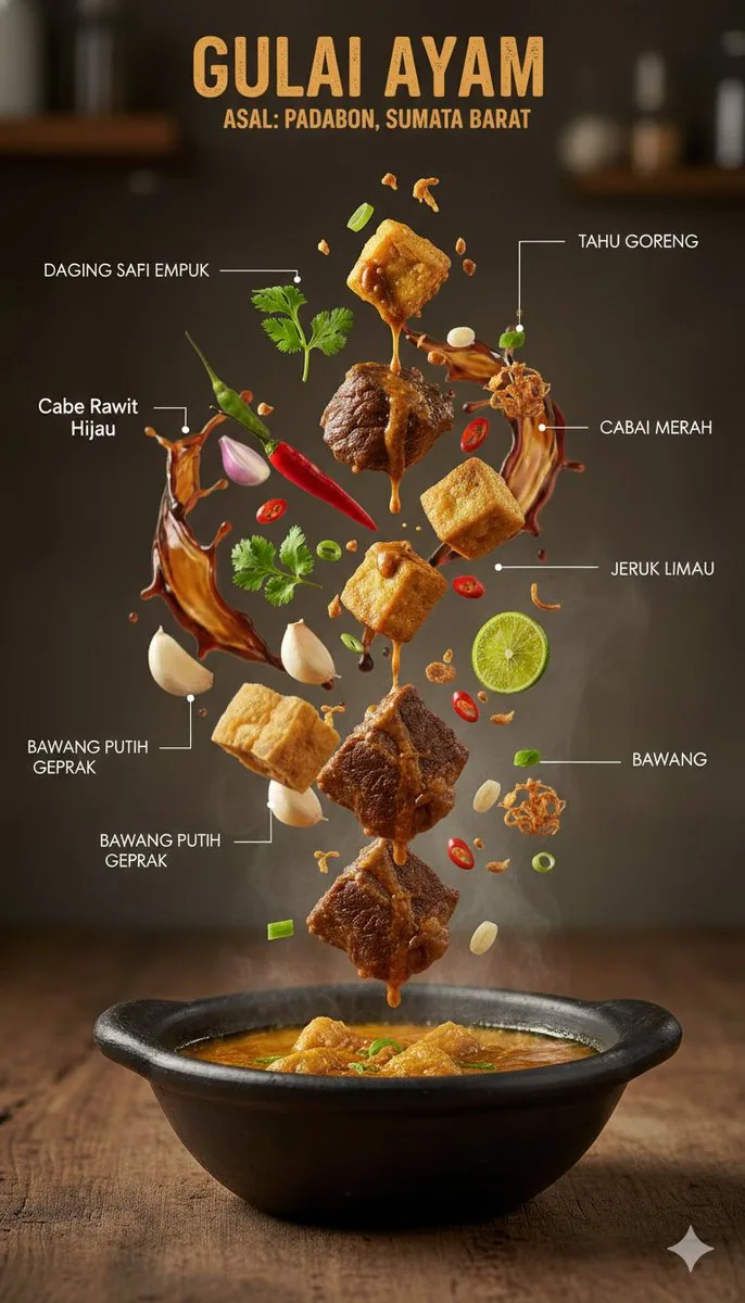 Ultra-Realistic Indonesian Culinary Infographic - Nano Banana Pro AI Prompt for Infographic / Edu Visual reference