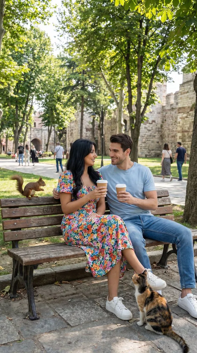 Ultra-Photoreal Candid Street Romance Prompt - Nano Banana Pro AI Prompt for Social Media Post reference