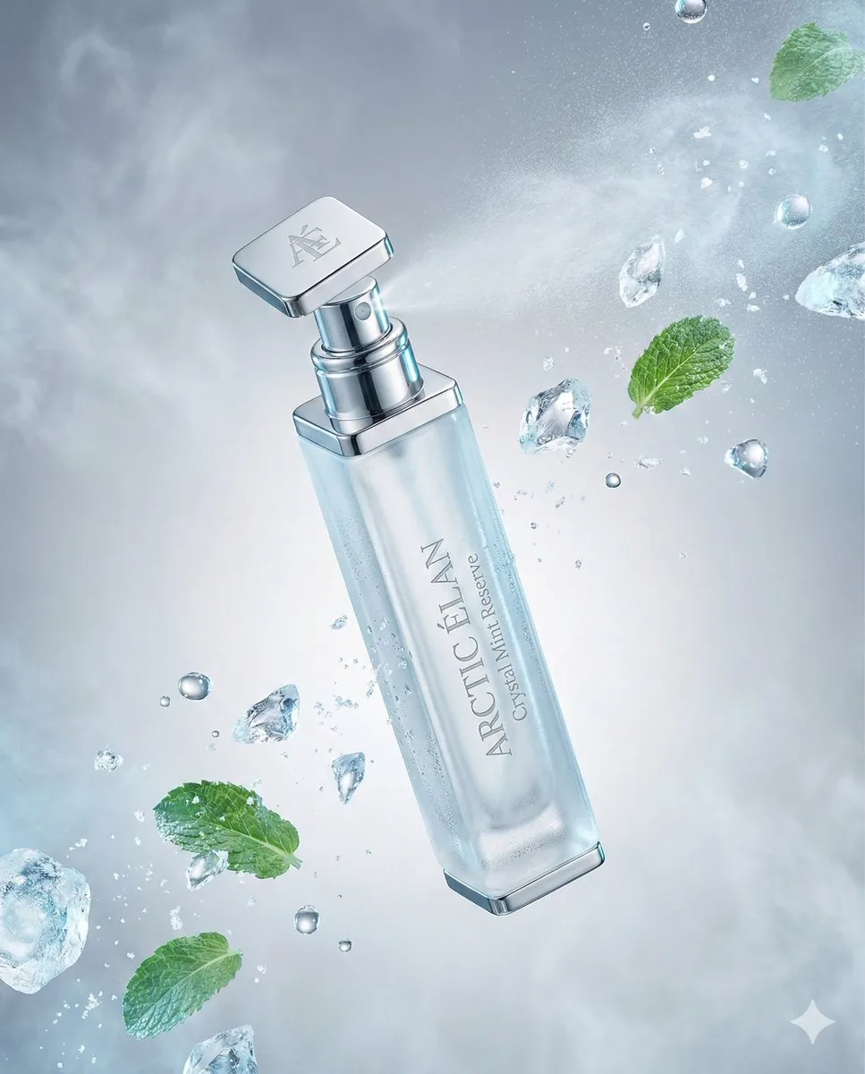Luxury Mouth Freshener Ad Prompt (ARCTIC ÉLAN) - Nano Banana Pro AI Prompt for Product Marketing