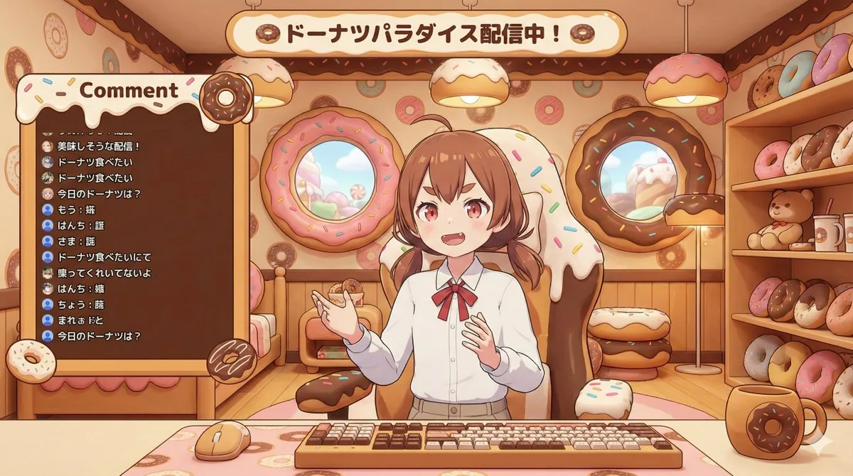 VTuber Streaming Screen Generation with Customizable Character and Theme reference
