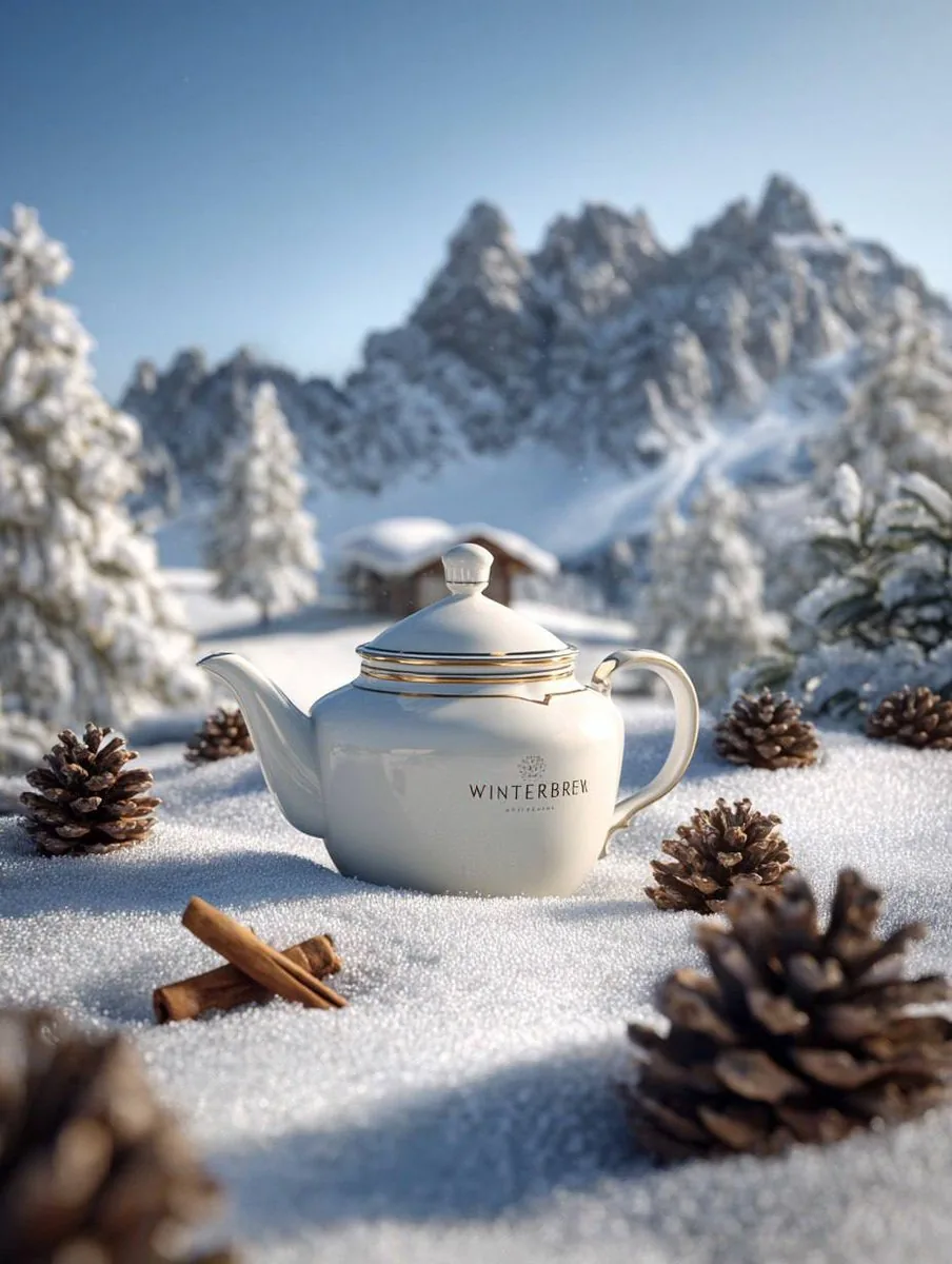 Premium Winter Product Photography in Alpine Setting - Nano Banana Pro AI Prompt for Product Marketing reference