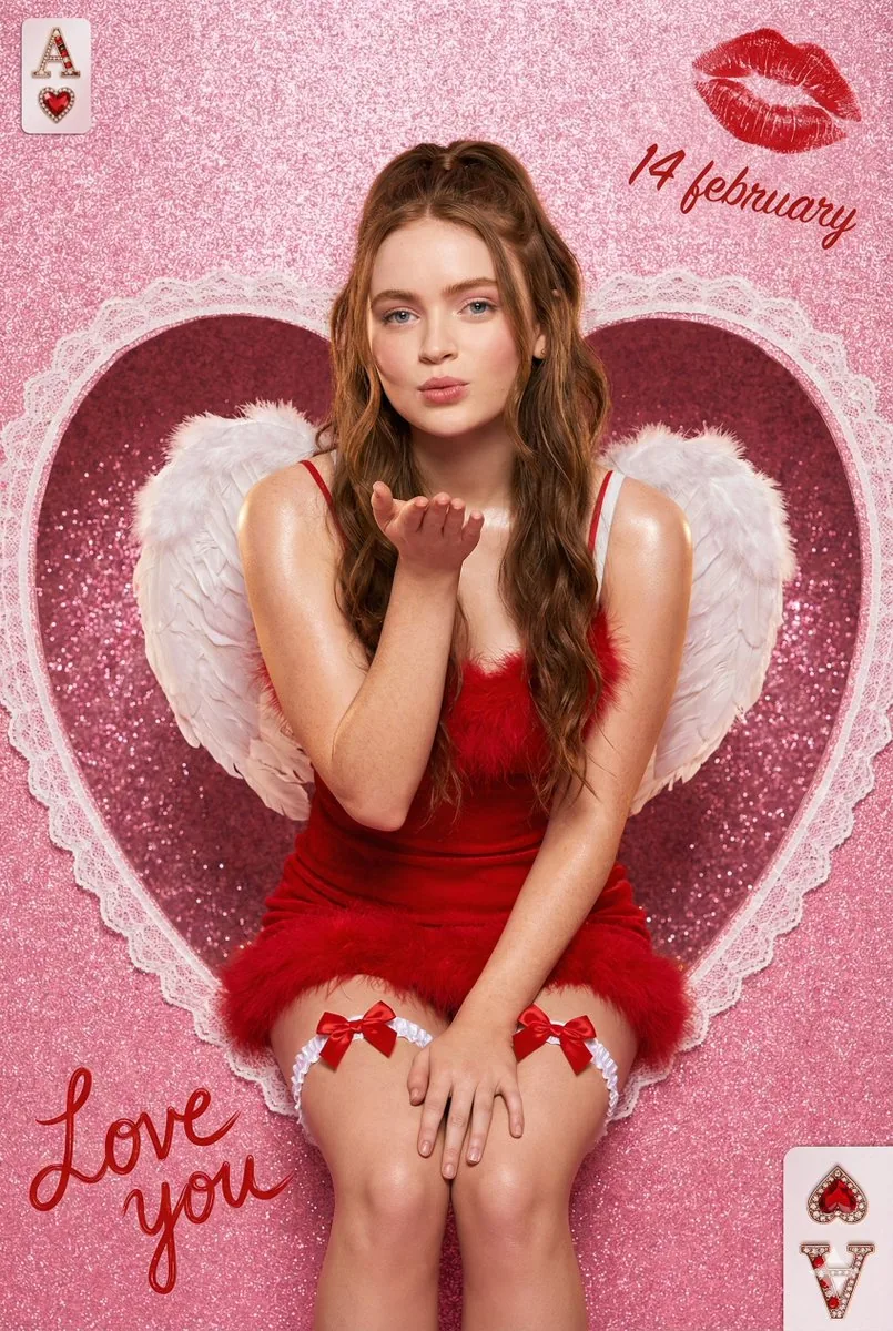 Valentine Angel Heart Glamour Editorial - Nano Banana Pro AI Prompt for Product Marketing reference