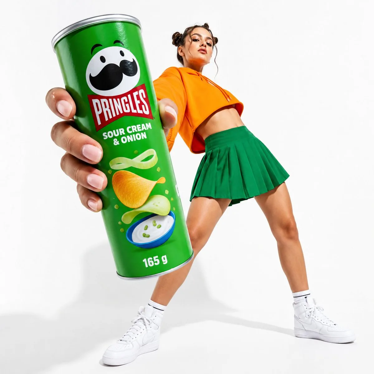 Oversized Pringles Fashion Ad reference