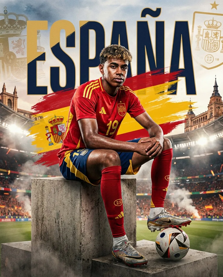 Spain World Cup Football Poster reference