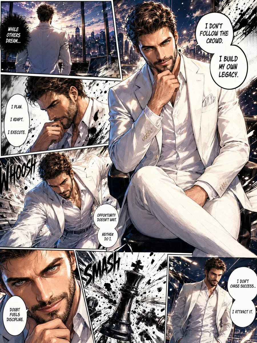 Full Page Manga Illustration reference