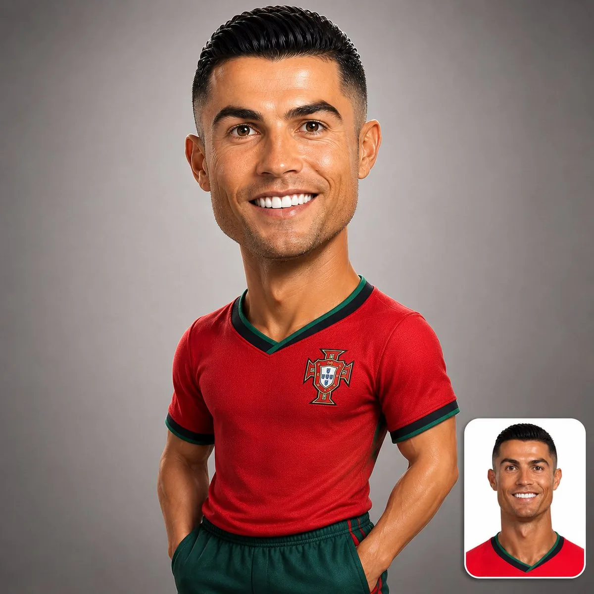 Premium 3D Caricature Identity reference