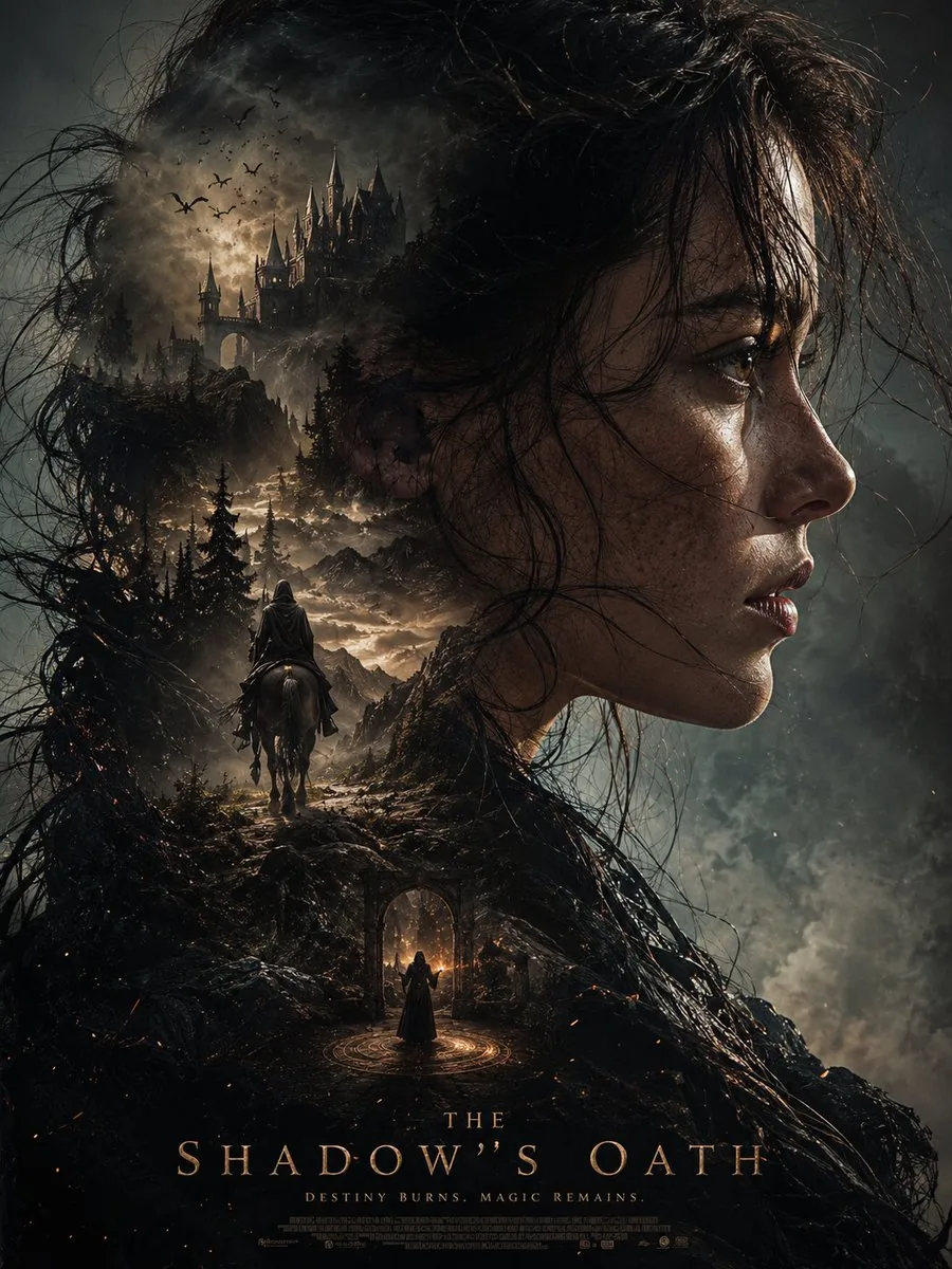 Dark Fantasy Double Exposure Poster reference