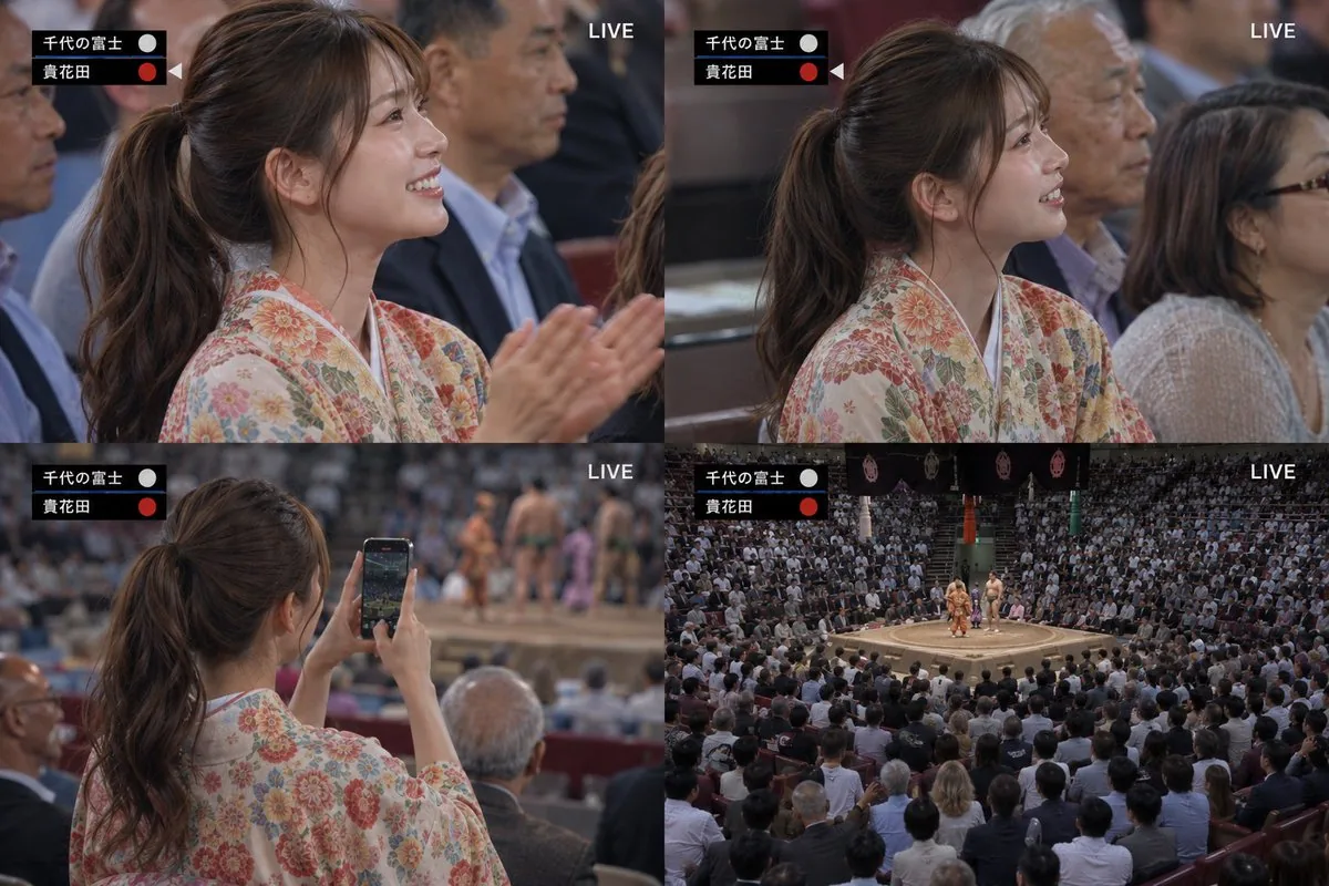 Live Sumo Broadcast Collage reference