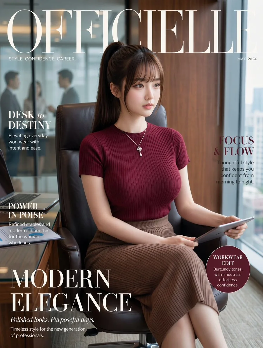 Office Fashion Magazine Cover reference