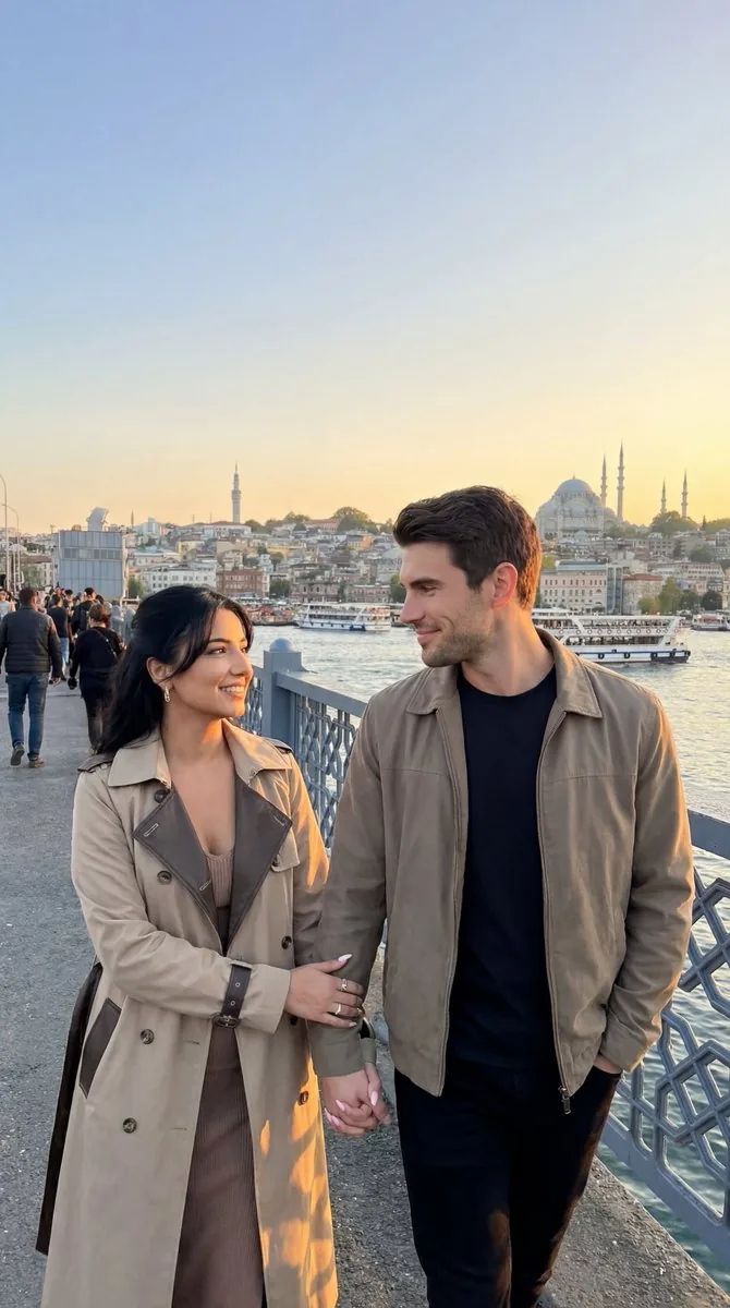Photoreal Istanbul Romance with Identity Lock reference