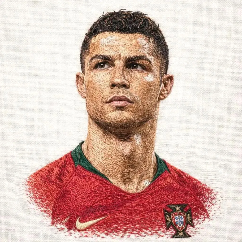 Hyper-Detailed Footballer Portrait Sketch Prompt reference
