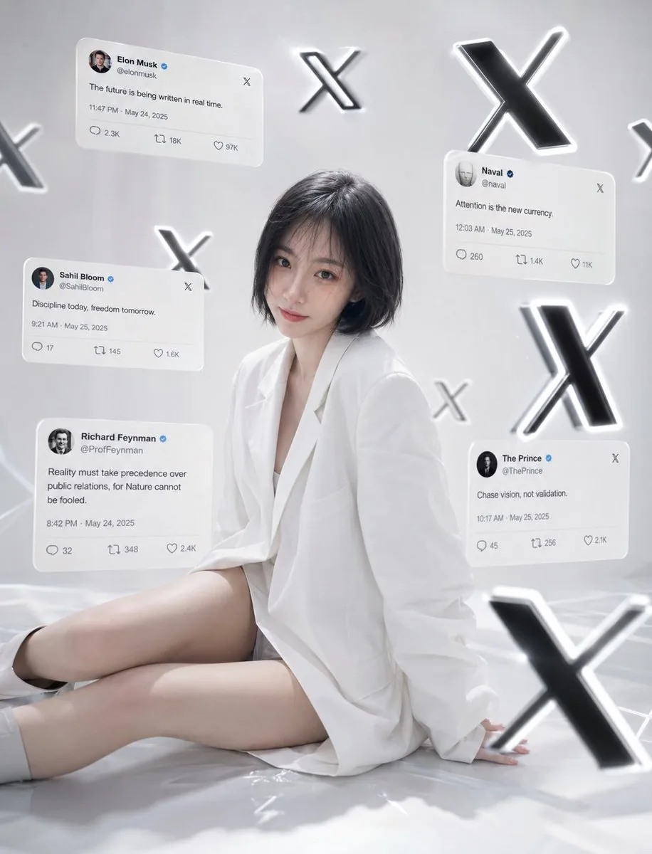 Minimalist Luxury Social Media Portrait reference