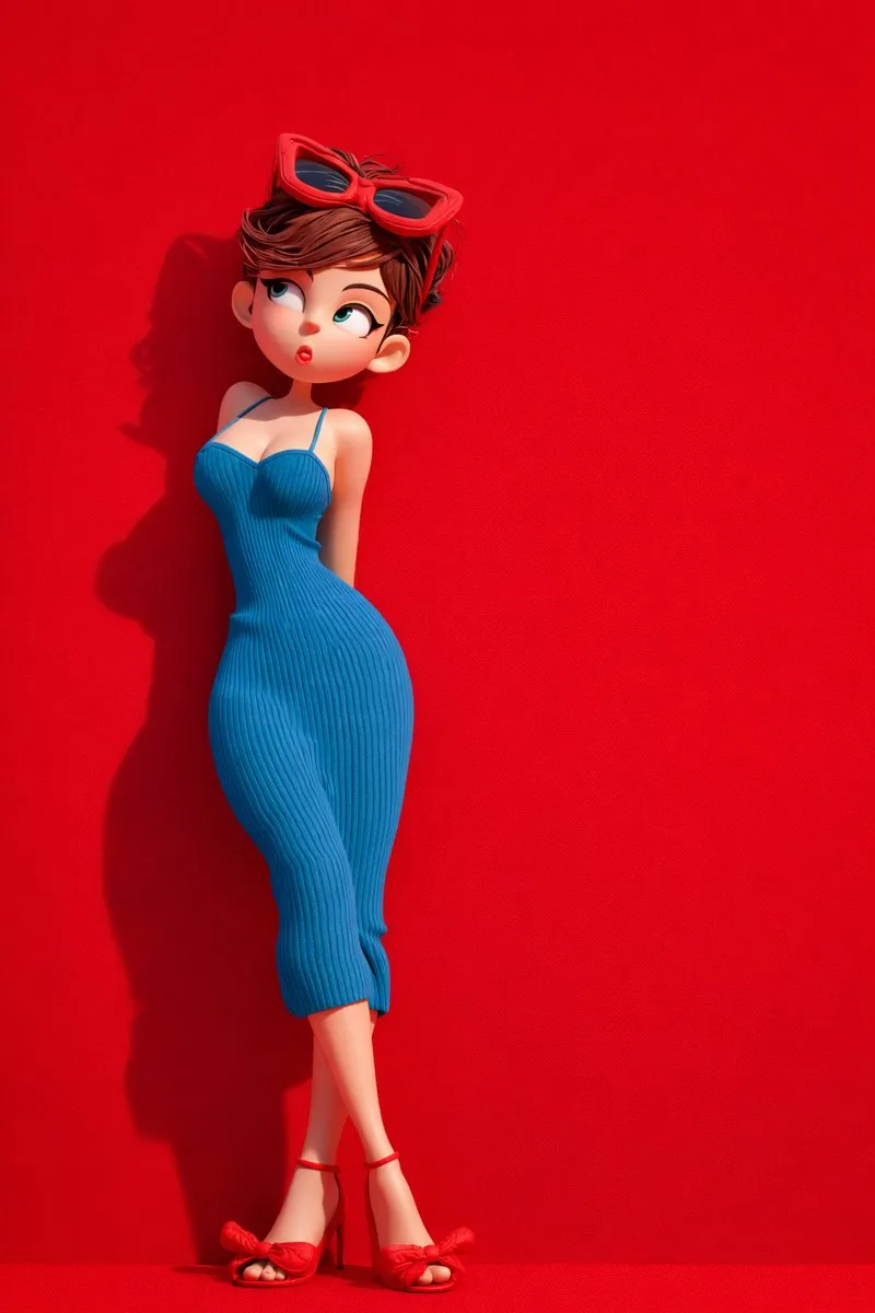 Stylized 3D Cartoon Art Board reference