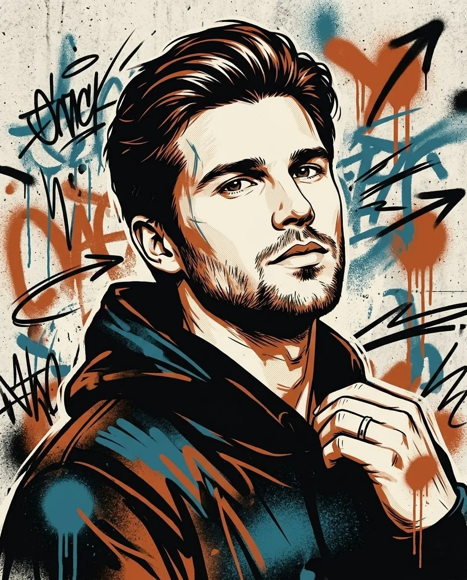 Street-Art Inspired Urban Portrait reference