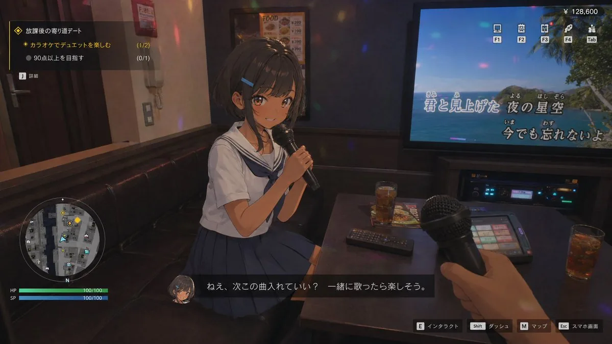3D Anime RPG Gameplay Screen reference