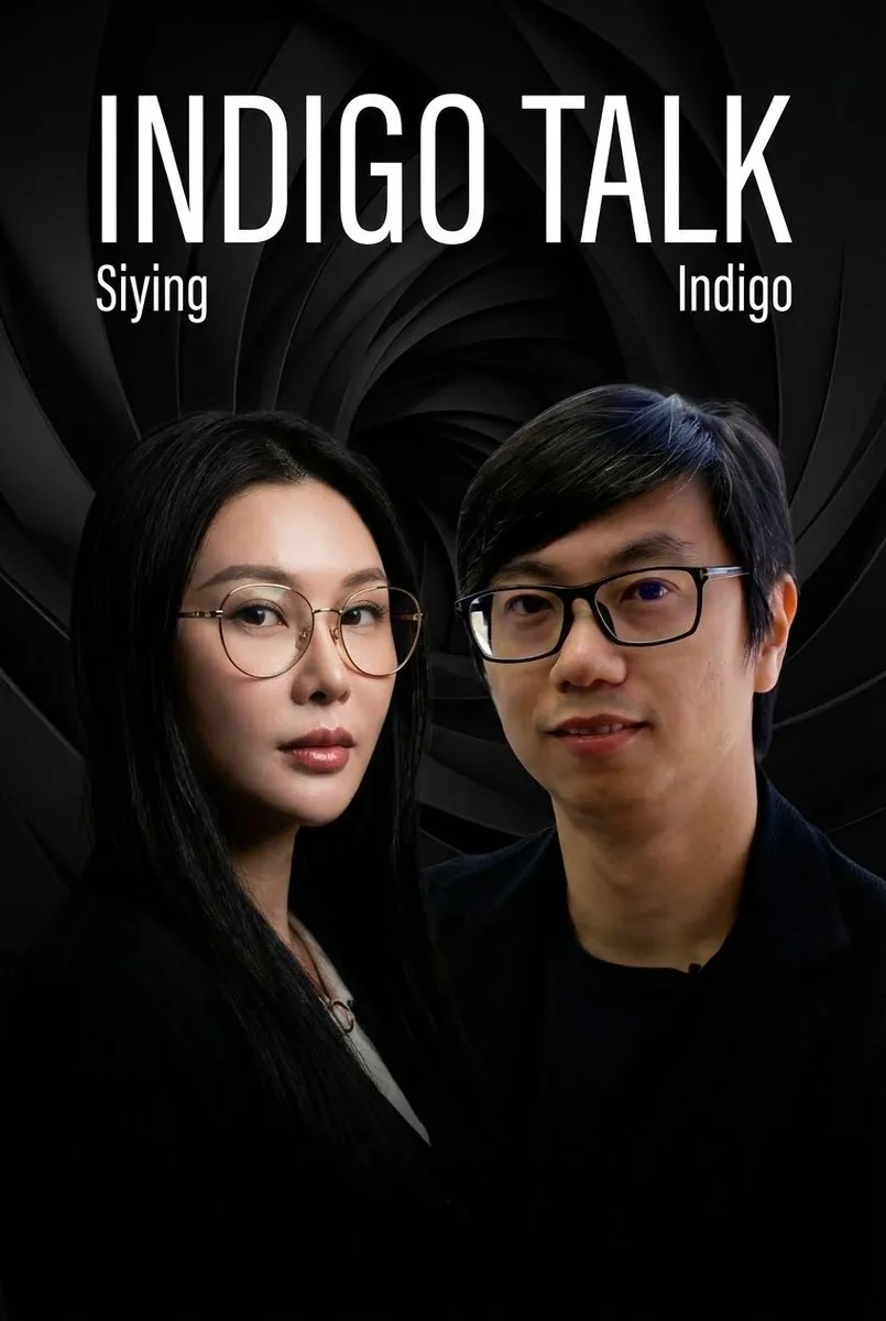Podcast cover from two reference portraits reference
