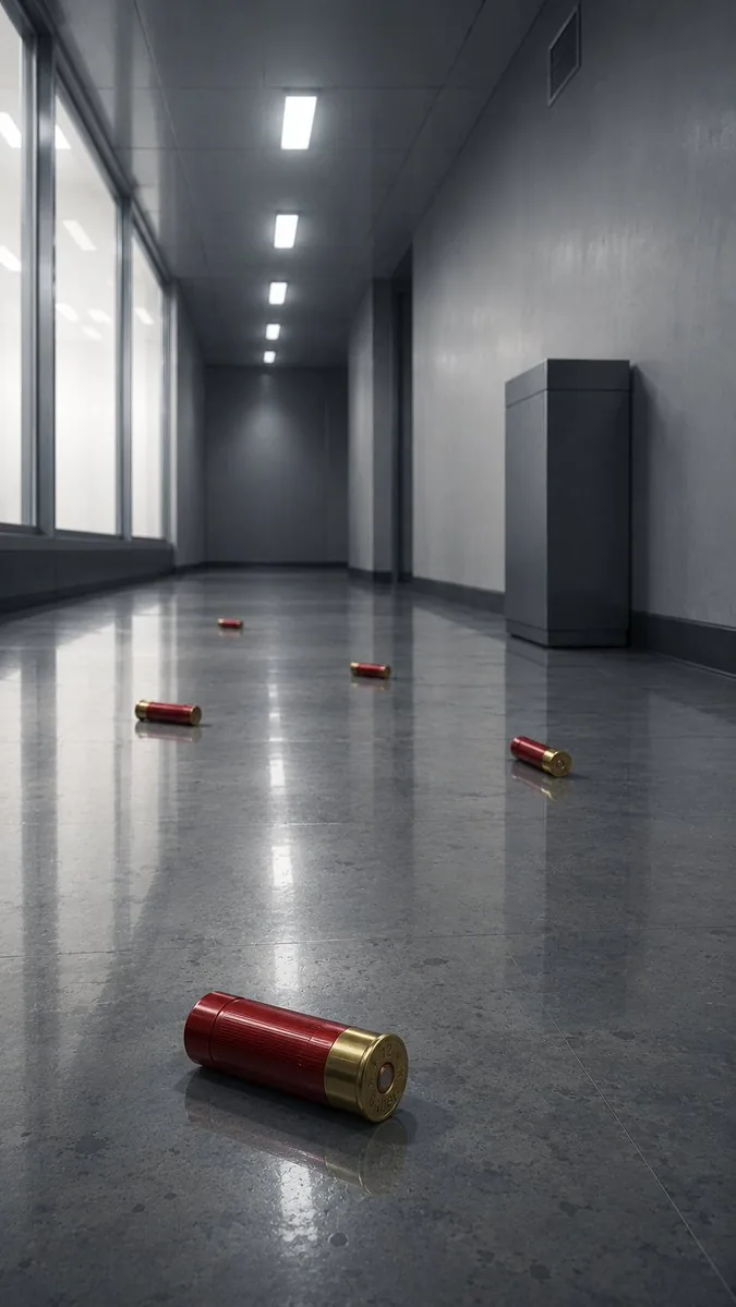 Empty Corridor with Shotgun Shells reference