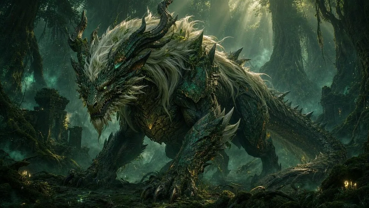 Dragon Wolf in Jungle Ruins reference