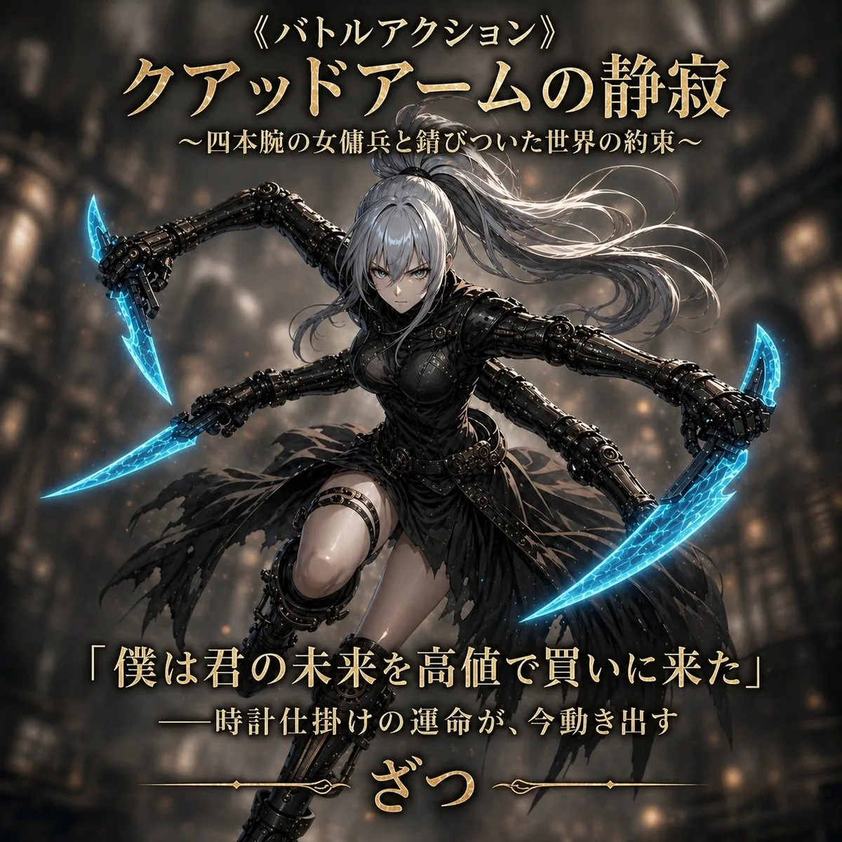Dark Fantasy Four-Armed Heroine Cover reference