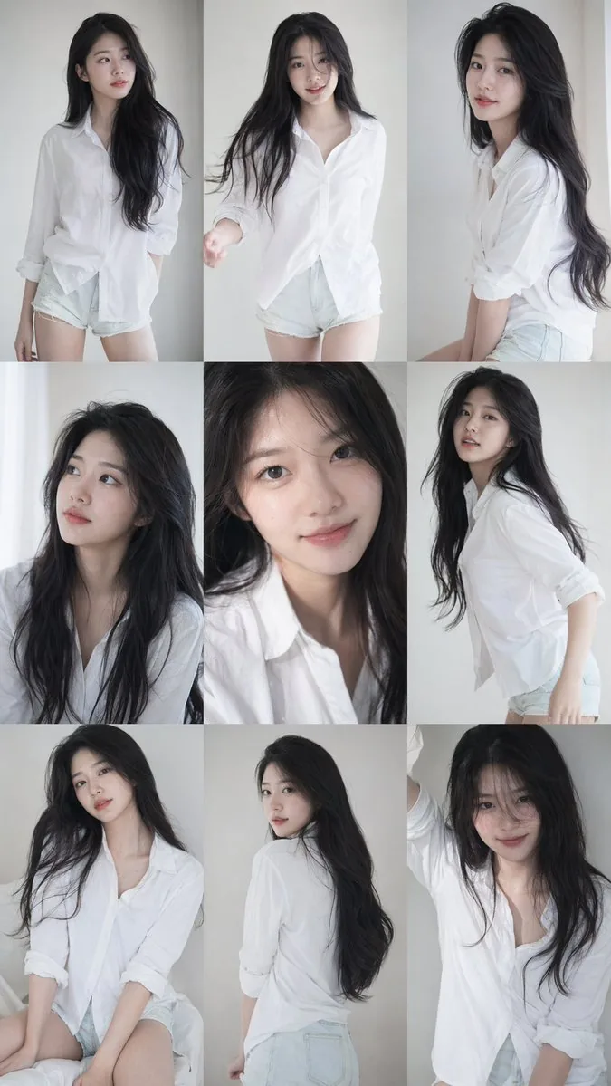 Korean Idol Photocard Grid Collage reference