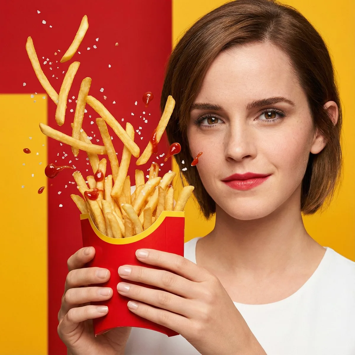 Hyper-Realistic Fast Food Ad Visual reference