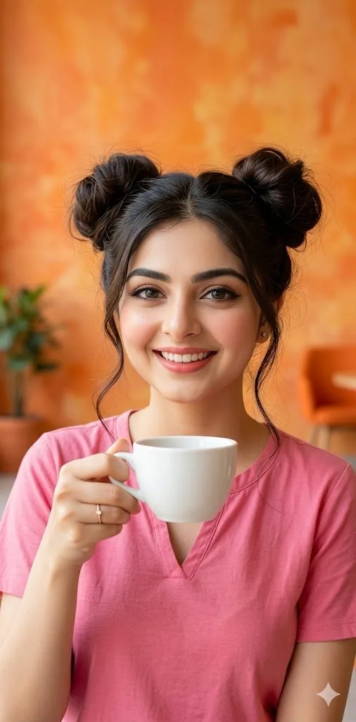 Woman with Coffee Portrait reference