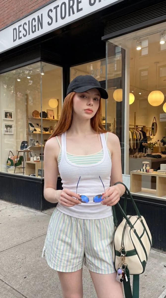 Urban Summer Streetwear Fashion Portrait - Nano Banana Pro AI Prompt for Product Marketing reference