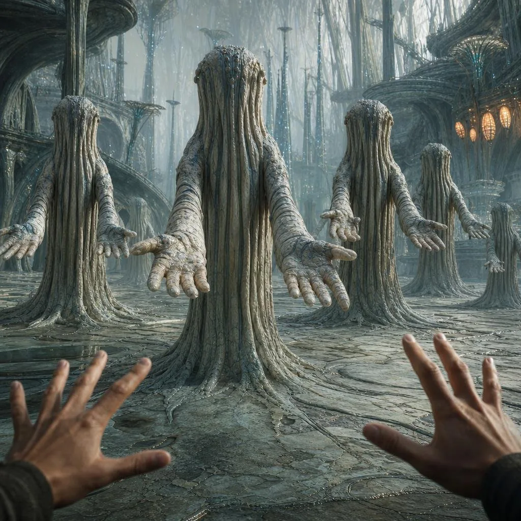 First-Person Alien Tree Beings reference