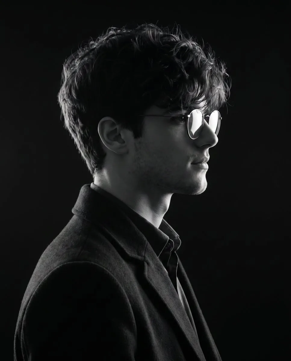 Monochrome Side-Profile Silhouette reference